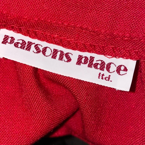 Vintage red wrap skirt size 16 - Picture 7 of 10